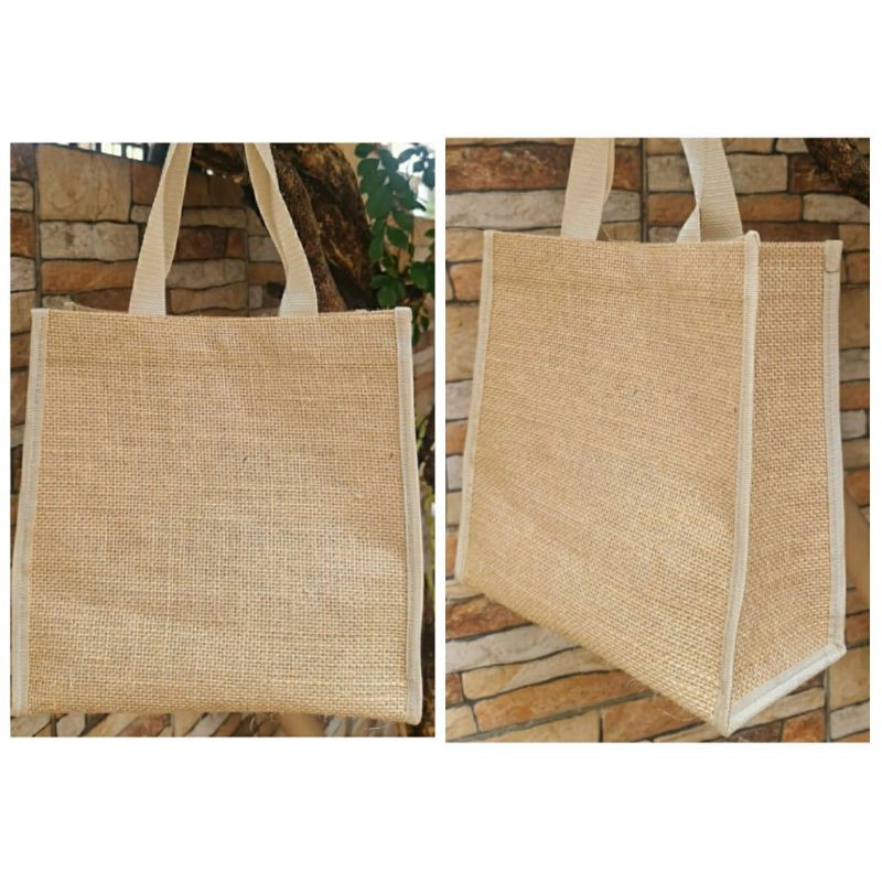 Tas Goni Polos Mini Tas Burlap Classic Jute Bag Natural Tas Burlap Murah