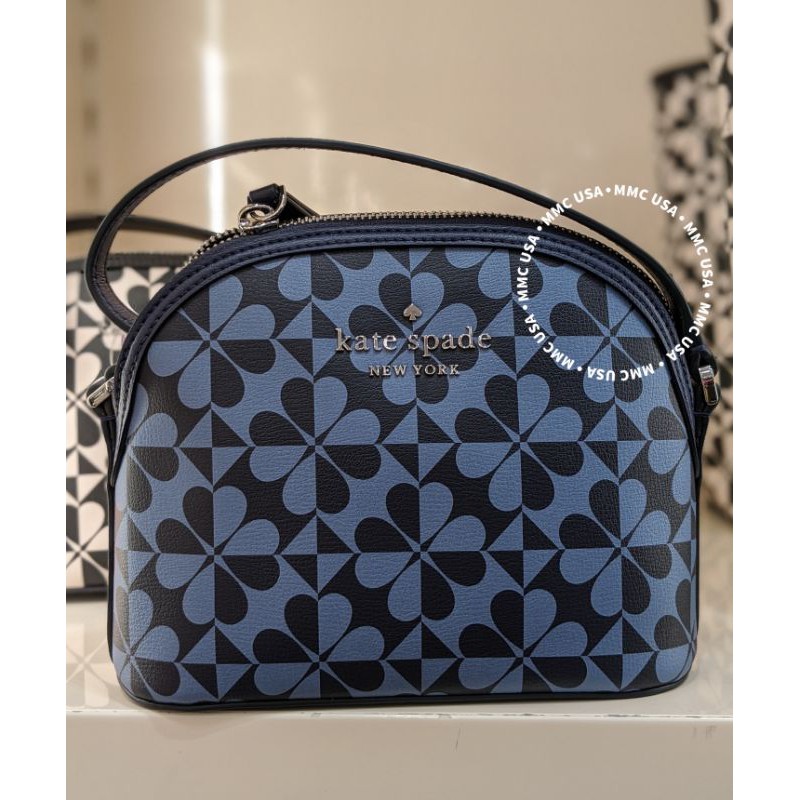 KATE SPADE DOME CROSSBODY HOLLIE SPADE CLOVER GEO KS6592