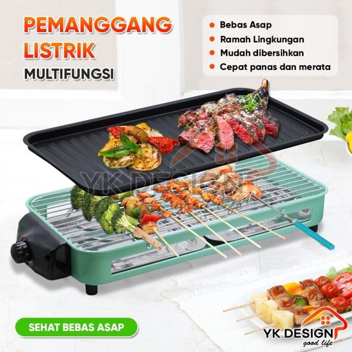 YK DESIGN YK-814 Alat Pemanggang Listrik Elektrik BBQ Grill