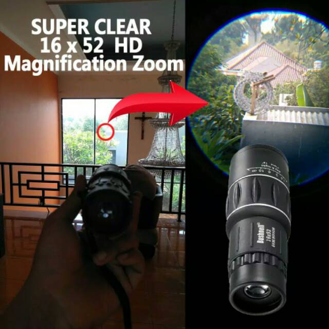 TEROPONG MONOCULAR TELESKOP 16X52 ADJUSTABLE MONOKULAR TELESCOPE MONOKULER WATERPROOF