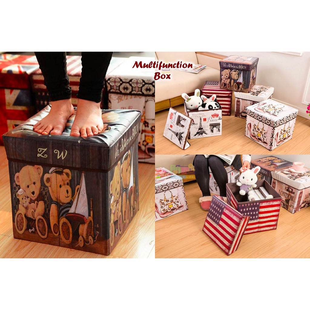 【GOGOMART】Multifunction Storage Box / Kotak Mainan Anak