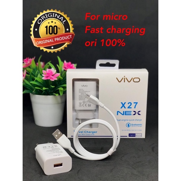 GROSIR CHARGER VIVO NEW X27 ORIGINAL MICRO TYPE C Y11 Y12 Y15 Y17 Y20 Y30 Y50 Y91 Y95 V20 V21 Y19 V19