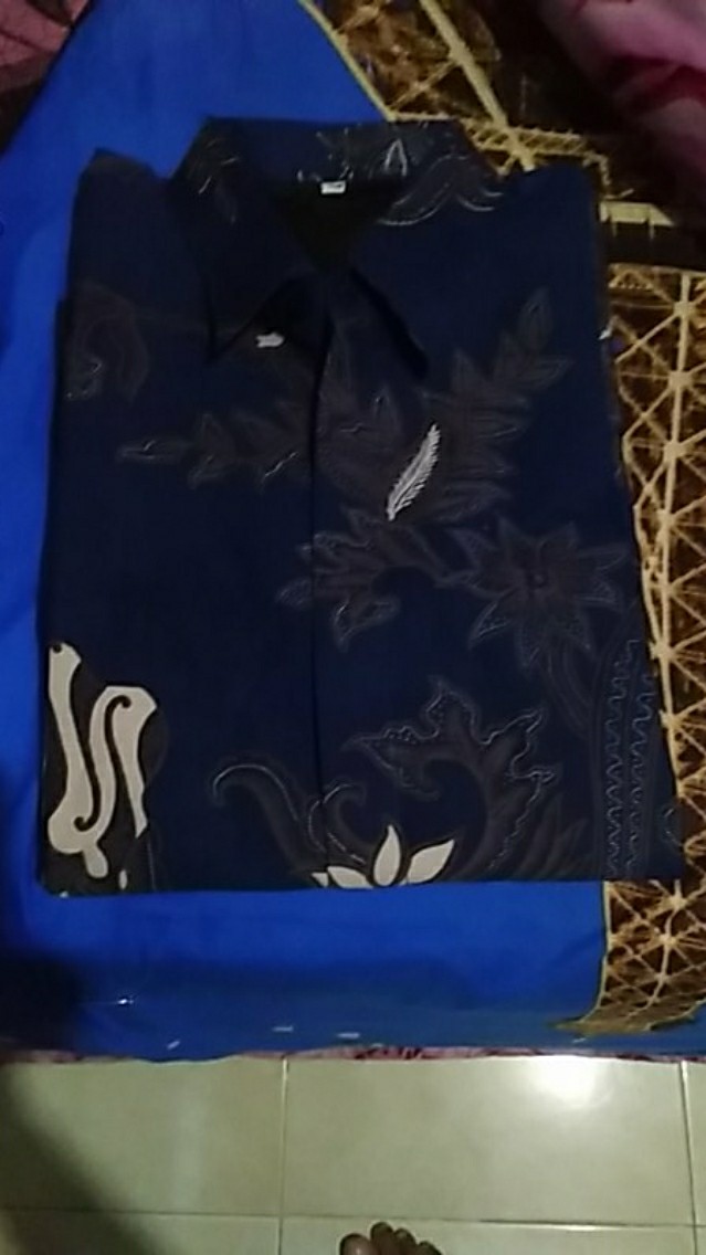 Batik Selendra Lapis Furing Size S-xxl Dasar Navy Katun Halus Sragenan High Quality