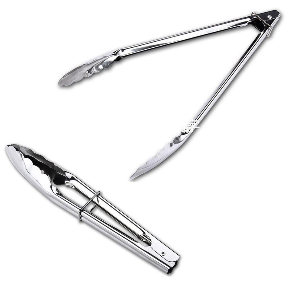 Pineapple 2pcs Utensil Tong Catering Stainless Steel Berkualitas Masak Dapur Saji