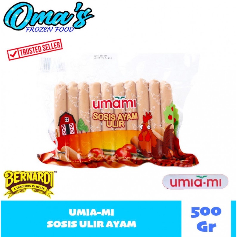 

UMIA MI SOSIS ULIR AYAM ISI 20 PCS BY BERNARDI