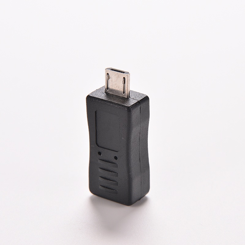 (LUCKID) 1pc Adapter Konverter Charger / Data Mini USB Female Ke Micro USB Male F / M