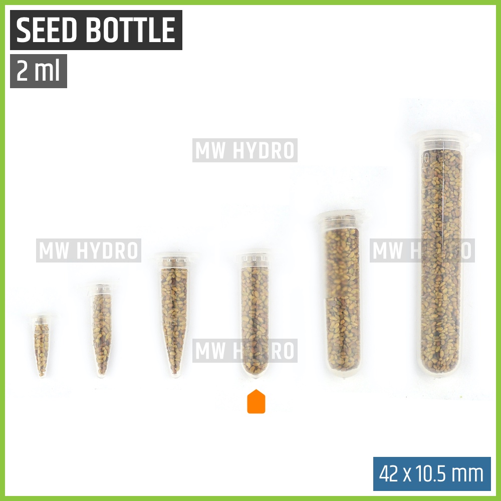 Botol Tabung Plastik Untuk Benih / Plastic Seed Bottle Tube - 2 ml