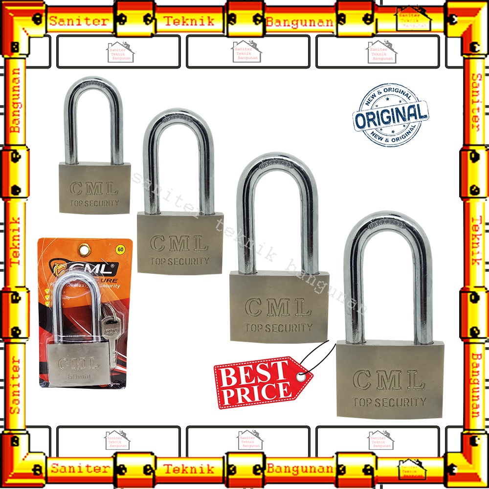 Gembok Nekel Leher Panjang Ukuran 30MM 40MM 50MM 60MM Camel Gembok Pintu Pagar Padlock