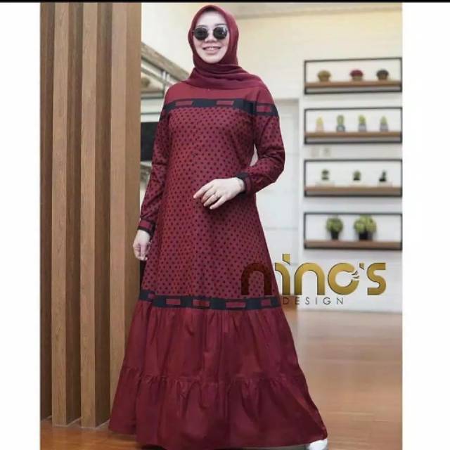 Ninos rempel - ninos original - gamis ninos murah - desig nino's - gamis rempel - gamis toyobo