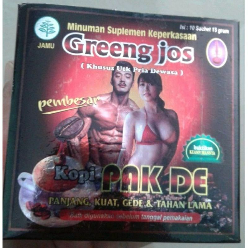 PAKDE GREENG JOS COFFEE PAK DE greng joss ORI BAPAK KOPI LAKI PENAMBAJ STAMINA VITALITAS PRIA DEWASA