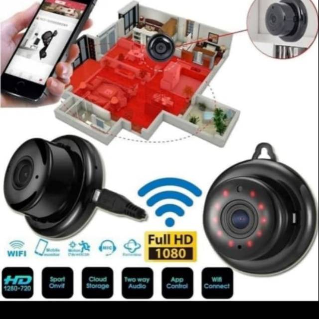 Kamera cctv wifi / mini ip cam v380 smart net cam ip cam