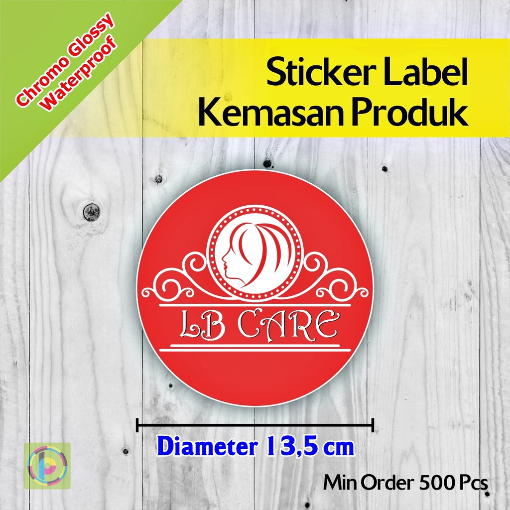 

Cetak Stiker Label Kemasan Produk | Glossy | Diameter 13,5 cm