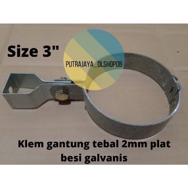 klem gantung 3" hanger clamp 3" klem pipa gantung 3"