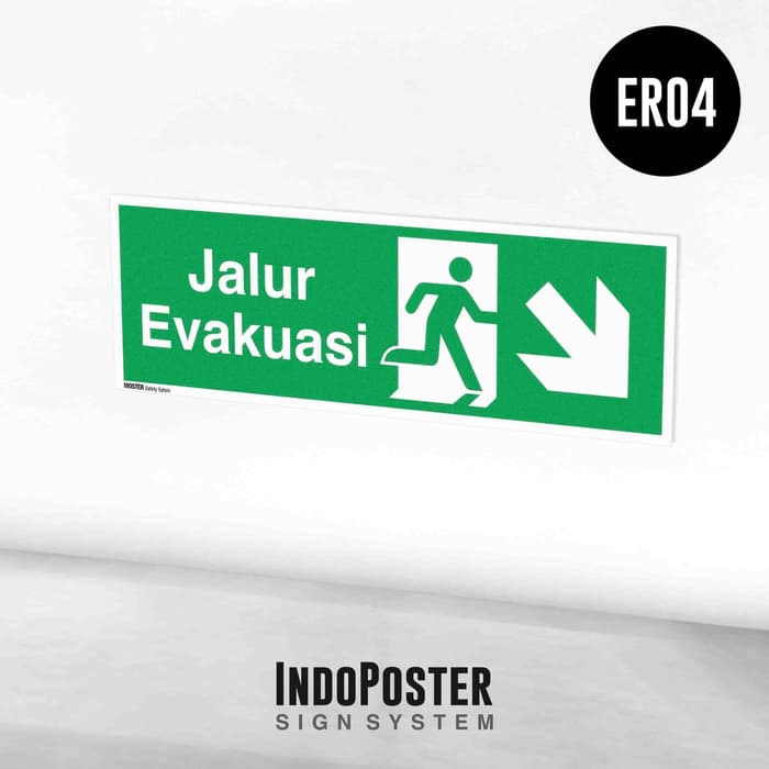 

Stiker Label K3 Safety Jalur Arah Evakuasi Arah Kanan Bawah