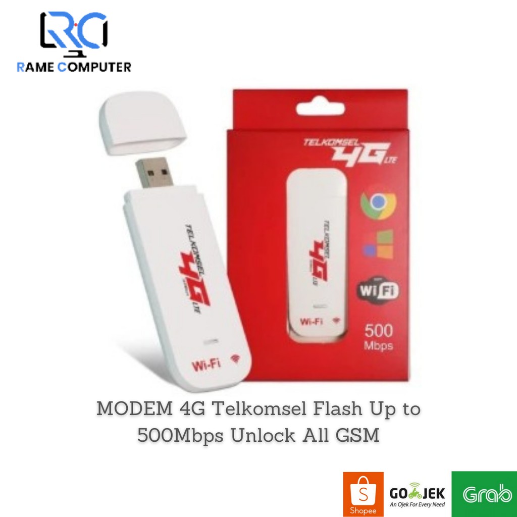 MODEM 4G Telkomsel Flash Up to 500Mbps Unlock All GSM MURAH WIFI