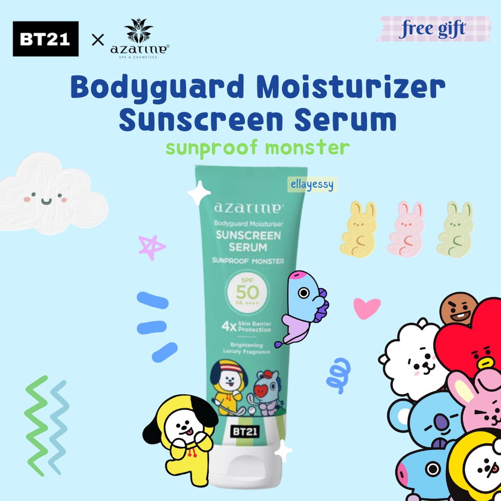 azarine x BT21 body guard mouisturizer sunscreen serum(100ml)