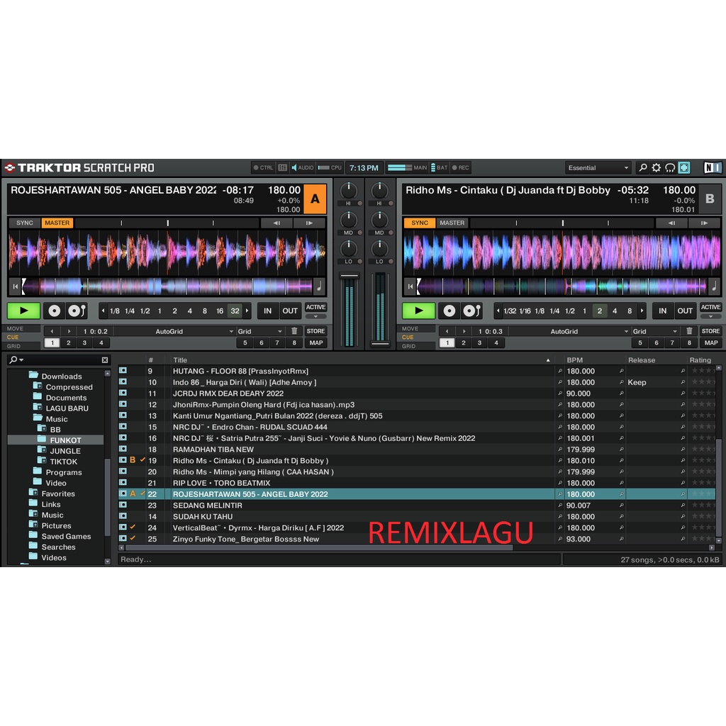 Lagu DJ Genre Funkot Terbaru Update 2022 (Bonus App Virtual DJ + Traktor Pro)