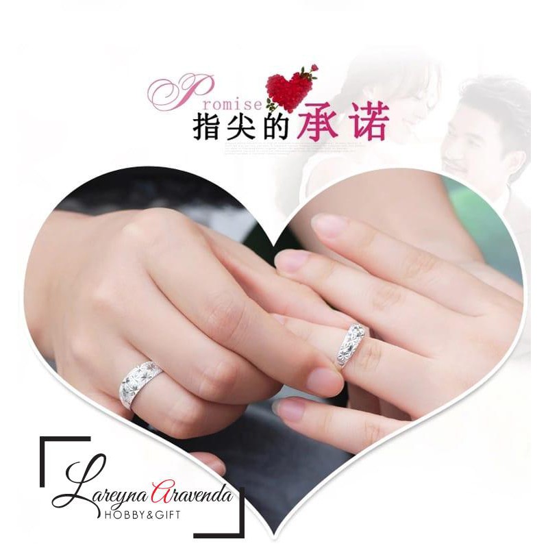 Cincin Pasangan / Couple Ring Titanium Model Star CC008