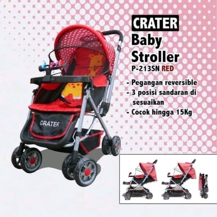 stroller crater kereta bayi handle bisa hadap depan belakang