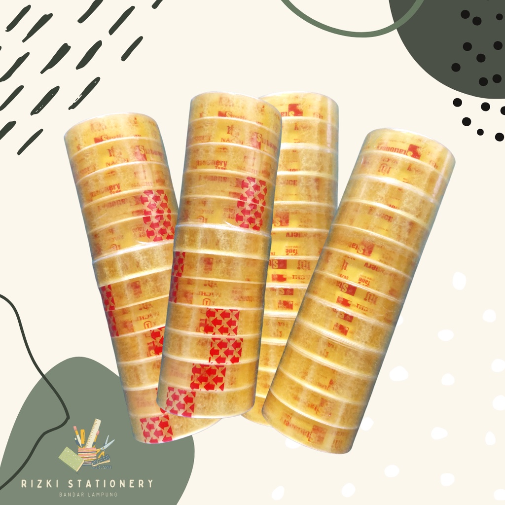 

(1 slog) Isolasi / Selotip Bening Kecil Nachi Tape 12mm x 25 yard