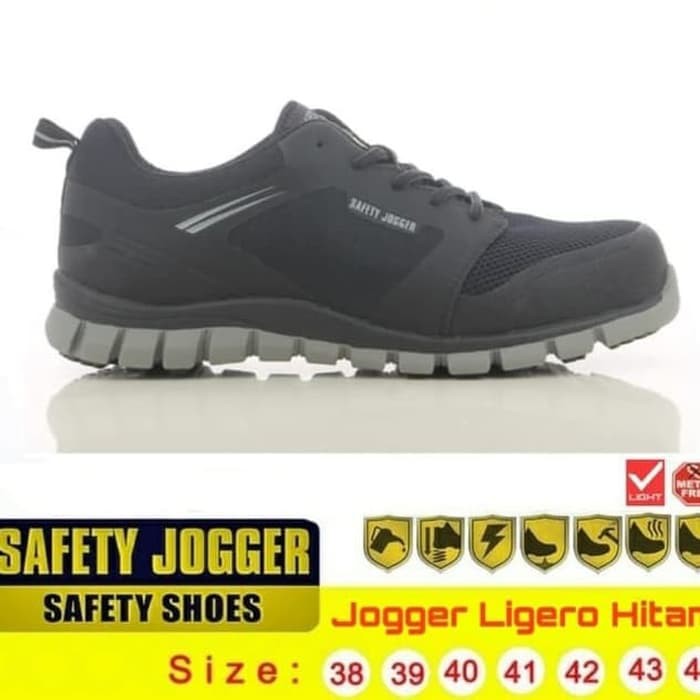 JOGGER SAFETY SHOES/SEPATU SAFETY JOGGER LIGERO HITAM JOGGER SAFETY