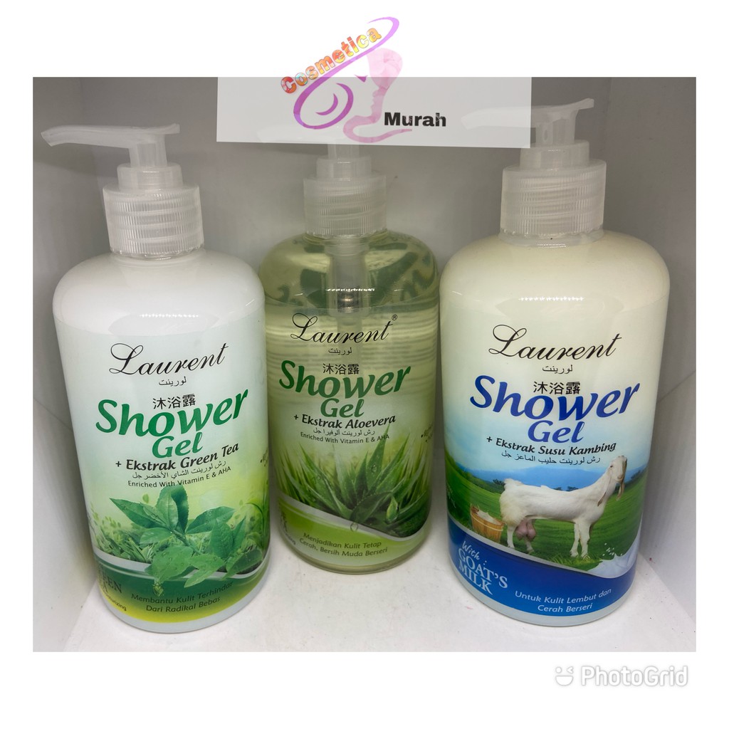 [ bpom  600 ml ] laurent shower gel / sabun mandi cair laurent