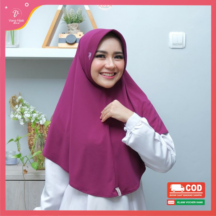 ADEN Bergo Jersey Azizah By Aden Hijab Original Jilbab Instan Dewasa