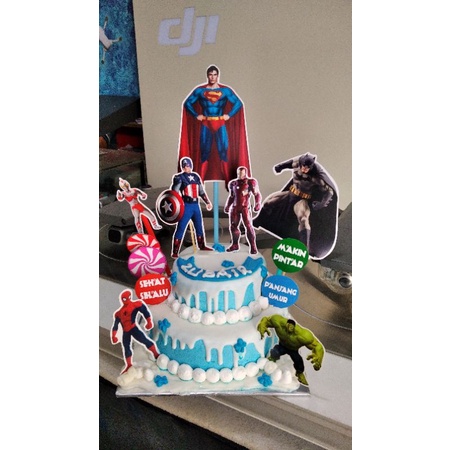 

kue ultah / ulang tahun superhero / avengers