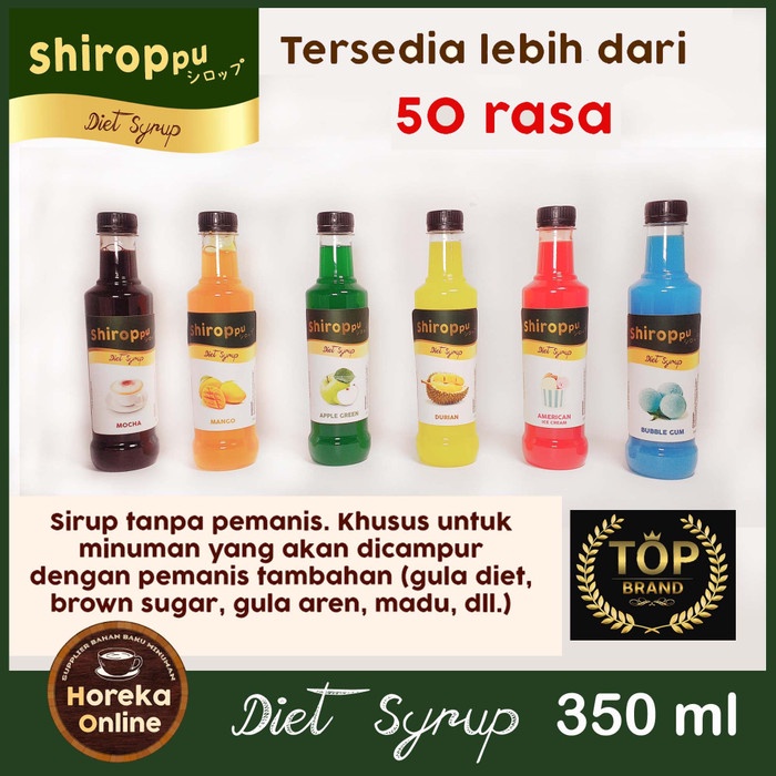 

b01n1nh Syrup Diet Shiroppu 350 Ml | Sirup Tanpa Pemanis | Premium Quality Ds201Fs