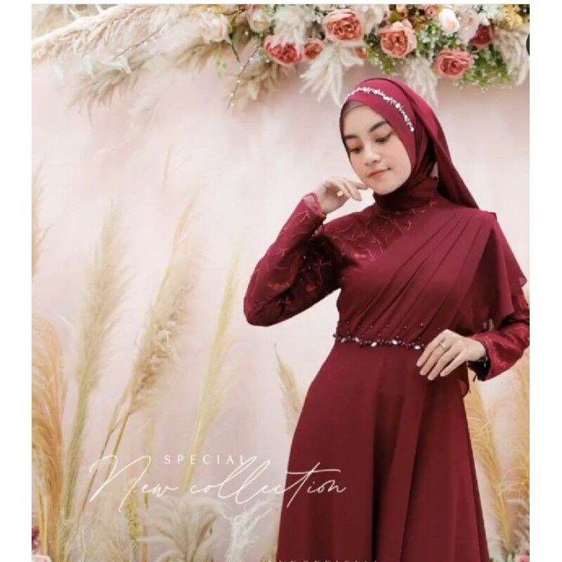 VERETA DRESS // GAUN MUSLIMAH - GAUN UNTUK PESTA - GAUN PESTA BUSUI - GAUN PESTA BUMIL - GAUN MUSLIMAH BUMIL - GAUN TERLARIS - GAUN TERBARU - GAUN WUDHU FRENDLY GAUN BUSUI FRENDLY - DRESS PESTA - DRESS PREMIUM