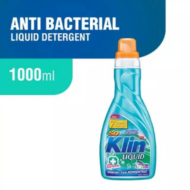 So Klin Detergen  Cair Anti Bakteri Botol  1000ml Shopee 
