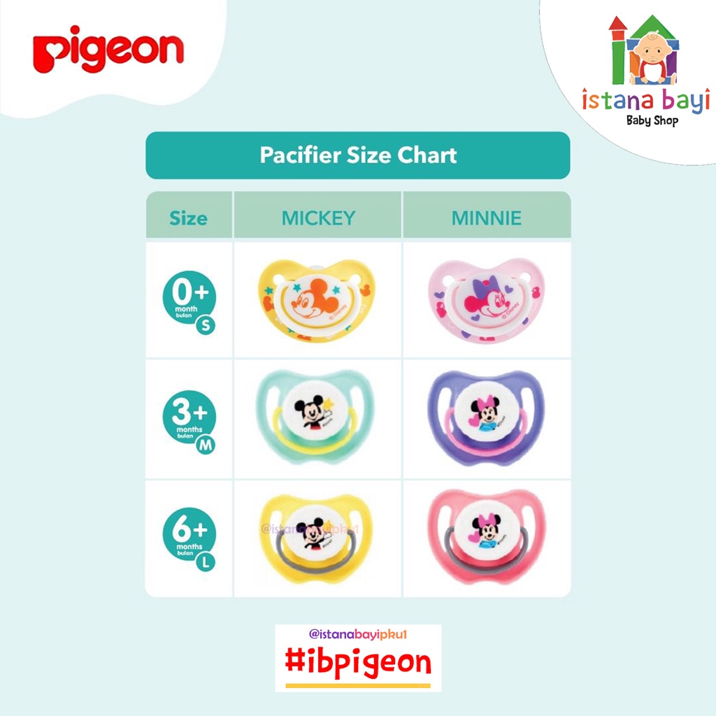 Pigeon Pacifier Funfriends Disney 0-3 bulan - Kompeng Bayi