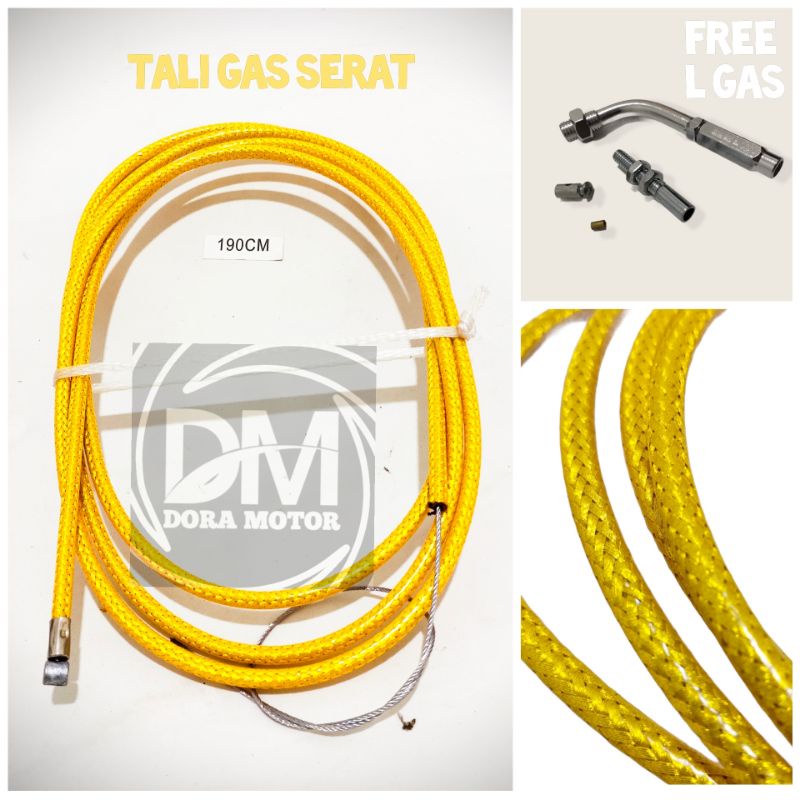 TALI GAS SERAT UNTUK SEMUA TIPE MOTOR COCOK / TALI GAS SPONTAN / TALI GAS SERAT KARBON