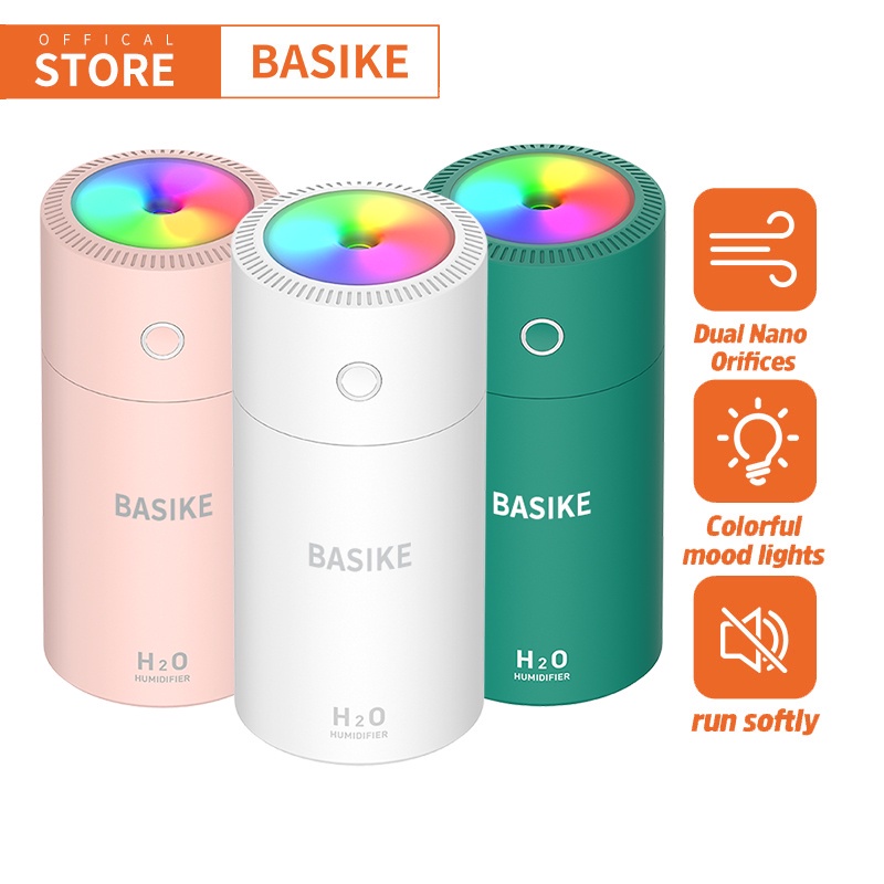 BASIKE Air Humidifier Purifier Aromatherapy Diffuser Portable Pengharum Ruangan Aroma Home Office