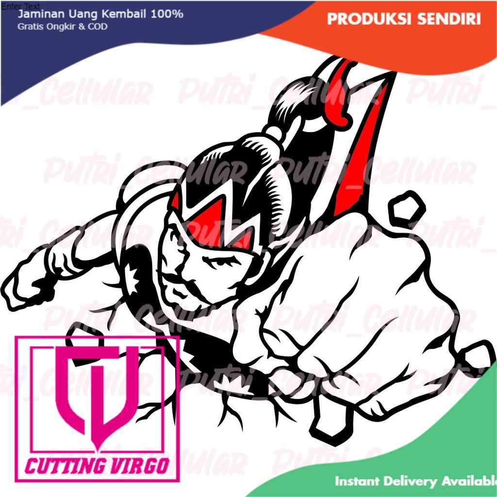 Cutting stiker Gatot kaca gatot03