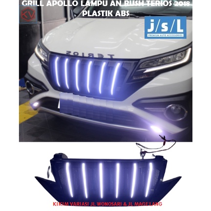 GRILL ALL NEW RUSH TERIOS M/APOLLO+LAMPU HITAM