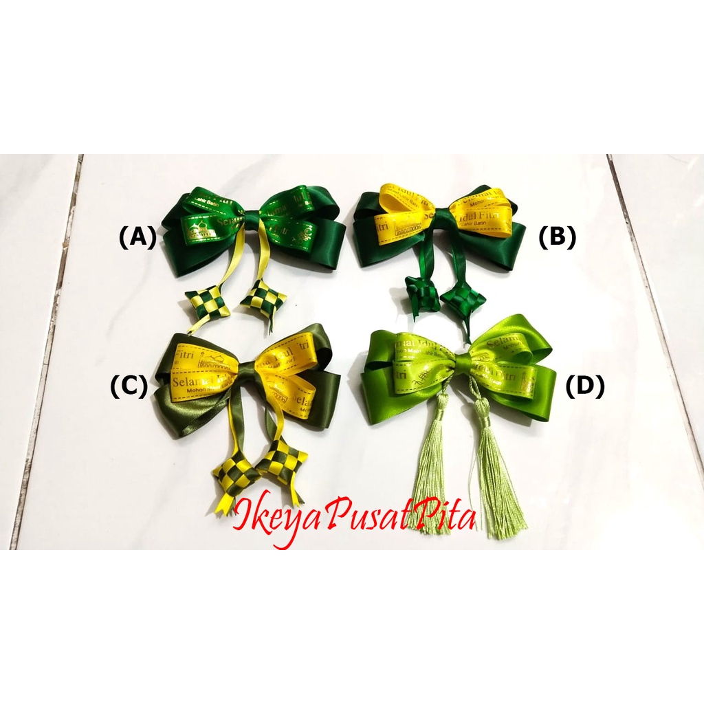 

(1 pcs) Pita Idul Fitri | Pita Lebaran | Pita Parcel | Pita Hampers | IDFT 19 | Toko Bahan Craft | Ikeya Pusat Pita
