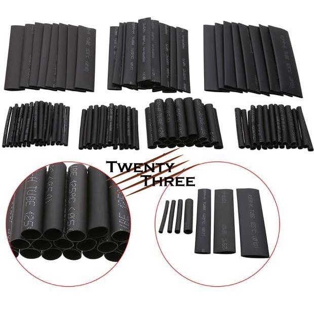 

Ready 127 Pcs Heat Shrink Tube Hitam Isolasi Bakar Selongsong Isolation Berkualitas