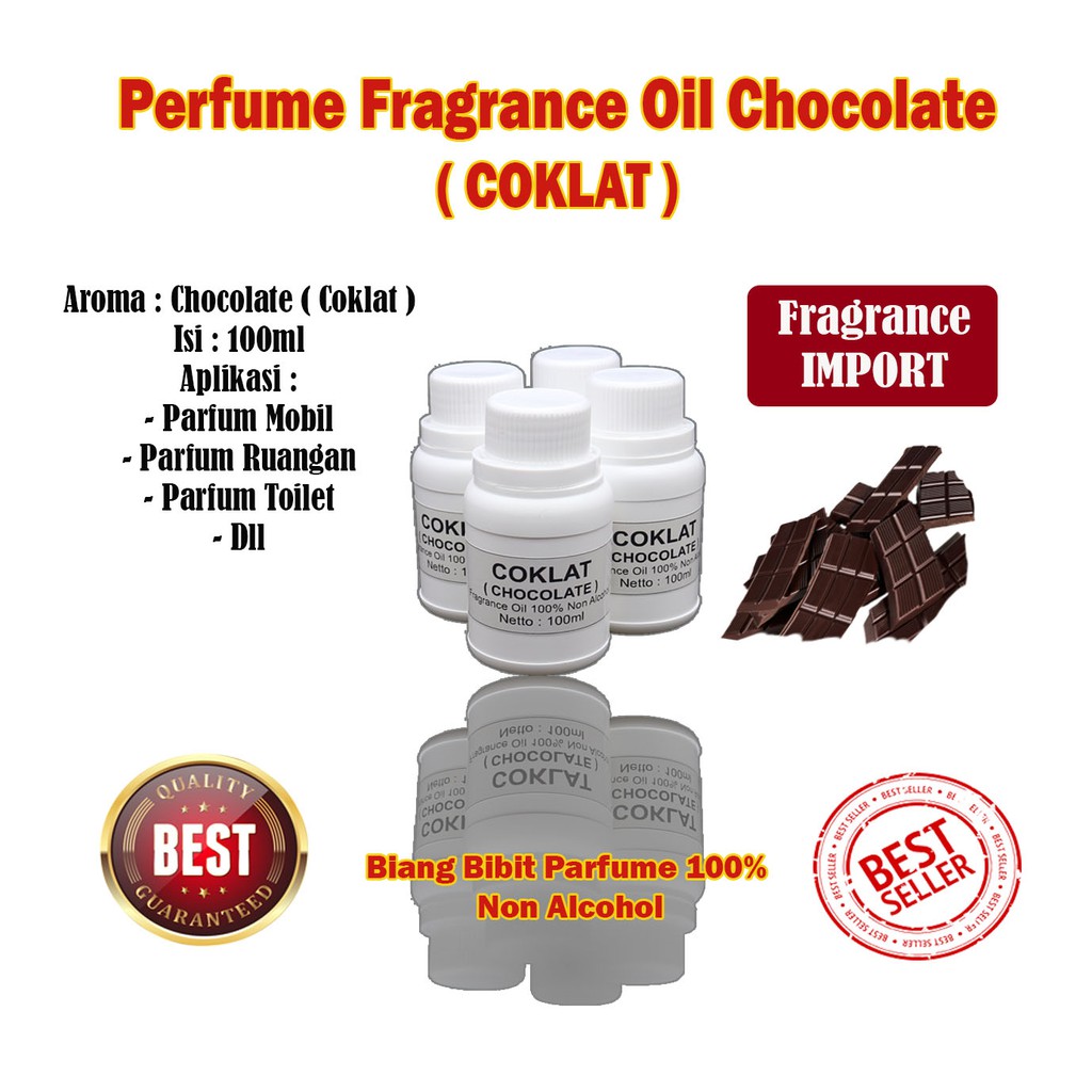 Bibit Biang Parfum Aroma Coklat 100ml / Parfum Chocolate / Coklat