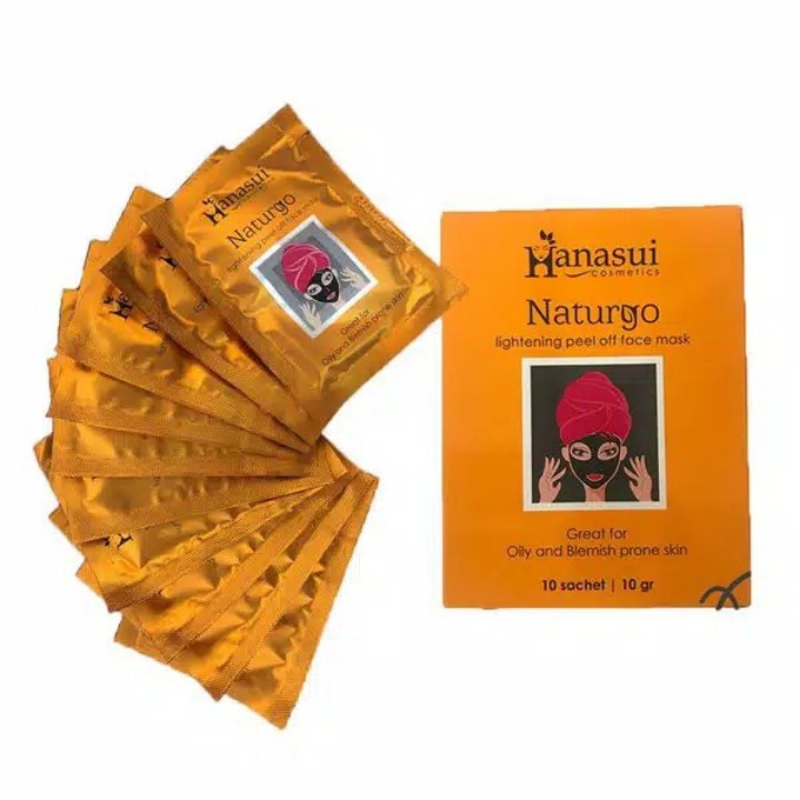 Masker Naturgo Hanasui Angkat Komedo BPOM Per Sachet