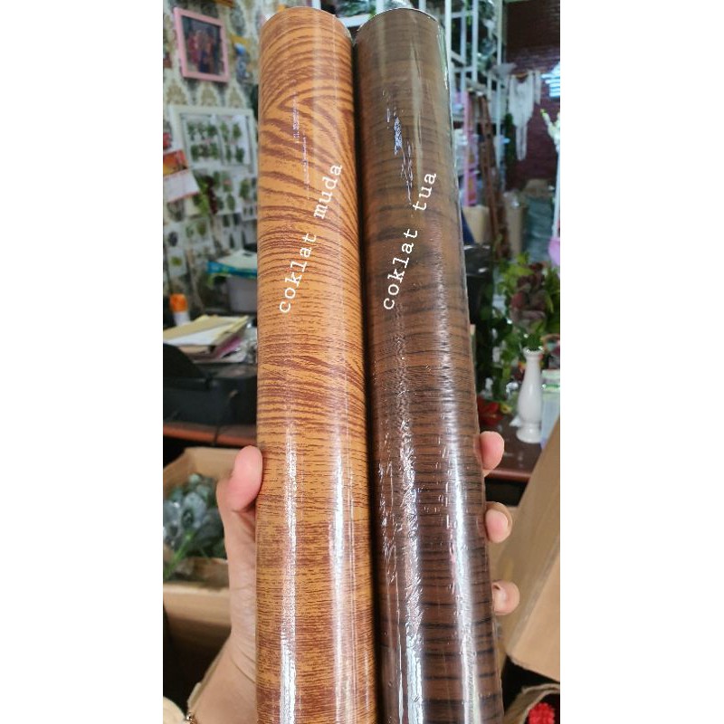 Wallpaper Sticker Corak Kayu Walpaper Kayu warna Coklat Wallpaper Sticker Corak Kayu Walpaper Kayu warna Coklat