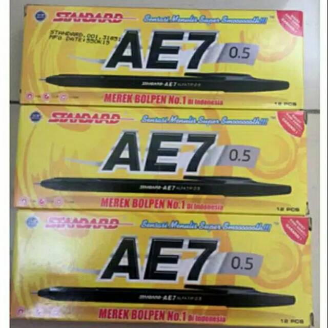 

Bolpoint Bolpen Pulpen Standard AE7 12Pcs
