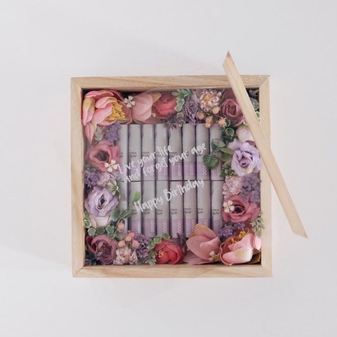 

JEESTUDIO FLOWER MONEY BOX - HADIAH ULANG TAHUN GRADUATION GIFT MAHAR SDD65464CE