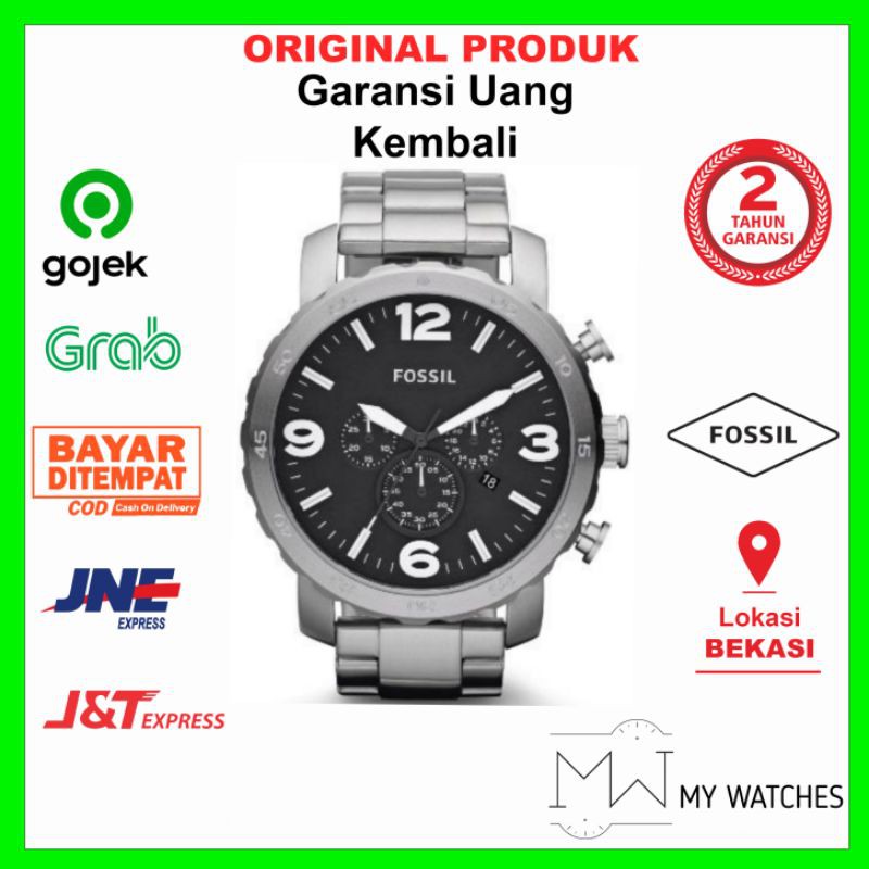 Jam Tangan Fossil Pria Jr1353 Nate Original