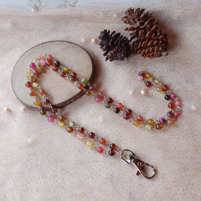 

Id Lanyard / Gantungan Id Card Batu Alam 6mm