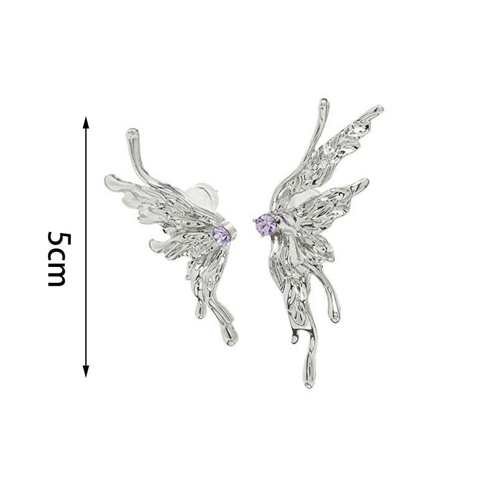 Preva Liquid Butterfly Earring Fashion Anting Logam Baru Perhiasan