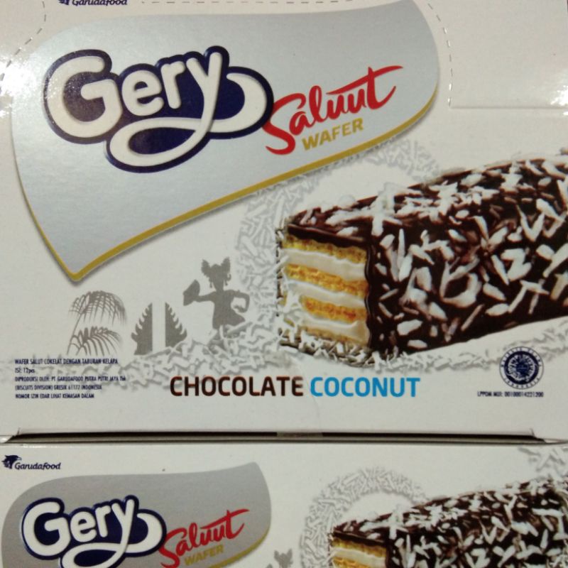 

Gery Salut Wafer Cokelat Kelapa Box isi 12pcs