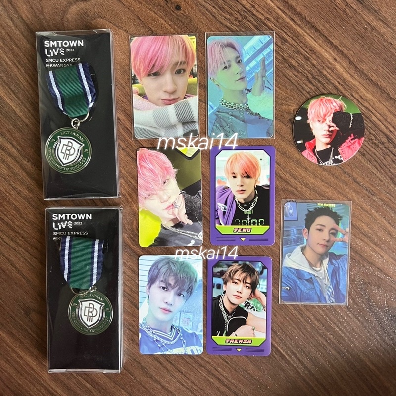 nct dream jeno jaemin renjun pc glitch mode emblem smcu pop up store merch cc matching card digipack