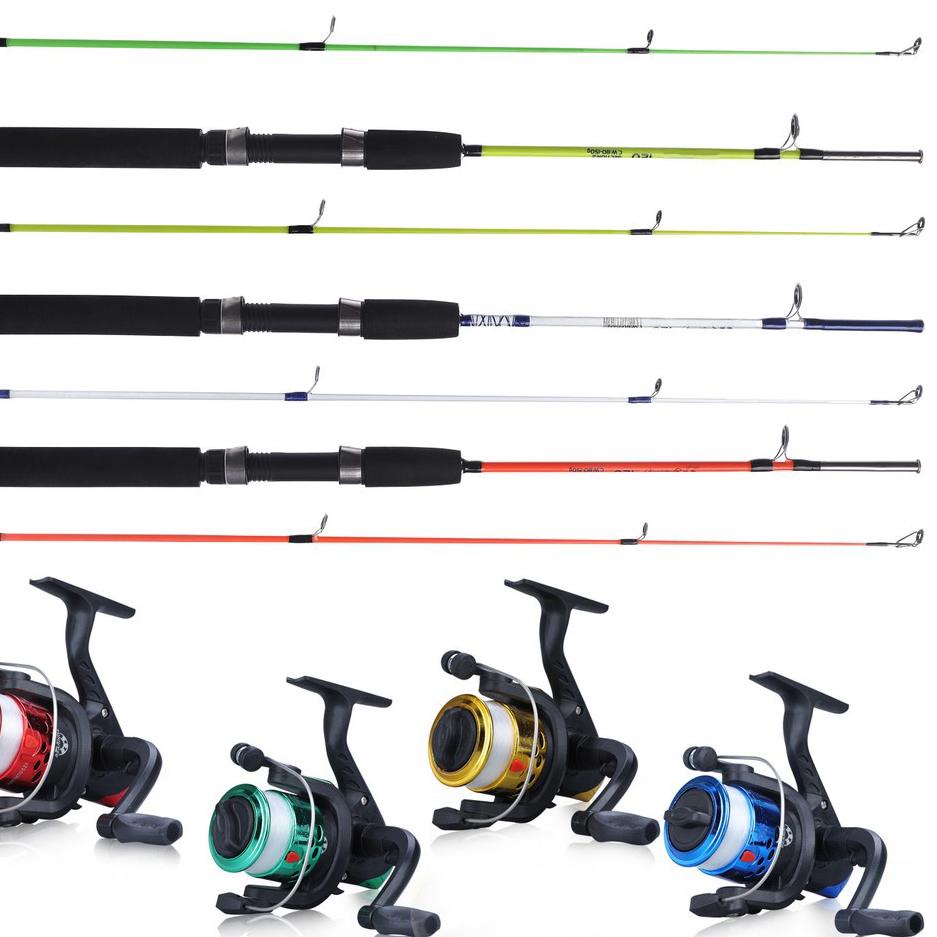 (ZaB➽) Joran Pancing Set Sambung Dua Katana Kakap 1.2 - 1.5 M SET PANCING FIBER SOLID LENGKAP SIAP P