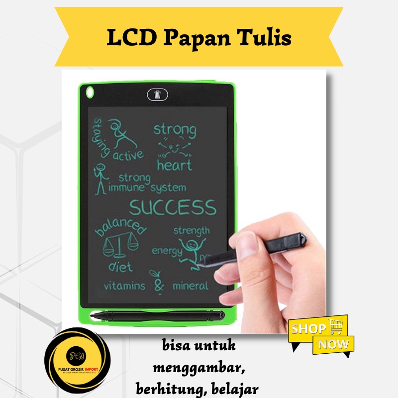 

Papan Tulis Gambar / Mainan Edukasi Belajar Sambil Bermain / LCD Drawing Writing 8.5